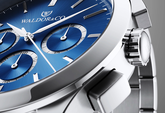Waldor&Co Chrono 42 Blue - Watch Promo