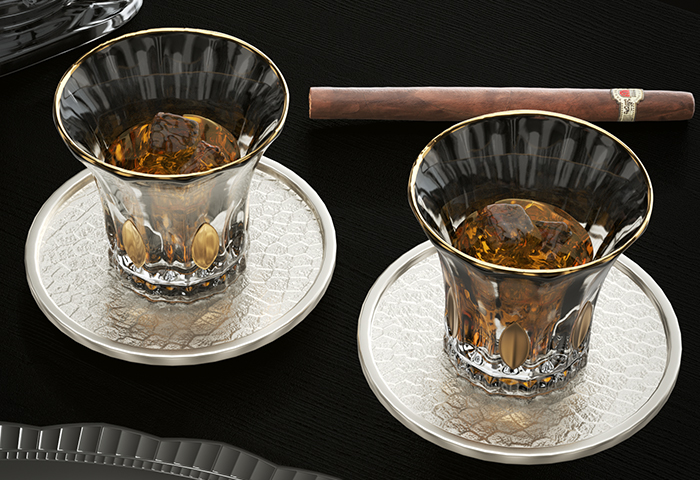 Whiskey Glass Set Renderings